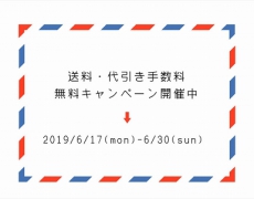 送料・代引き手数料無料キャンペーン 6/17~6/30