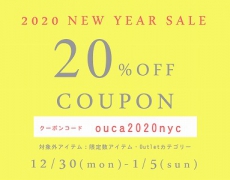 【OucaWEBSHOP】7日間限定NEWYEARSALEのお知らせ12/30~1/5