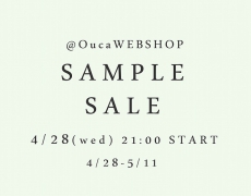 GWスペシャル企画!\\SampleSale//@OucaWEBSHOP